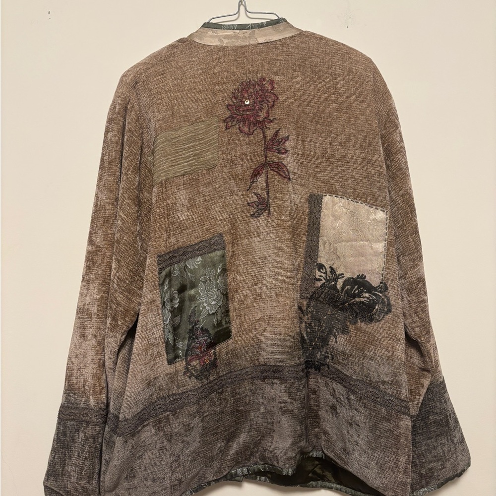 Flashback Patchwork Embroidered Jacket Boho Cotta… - image 5